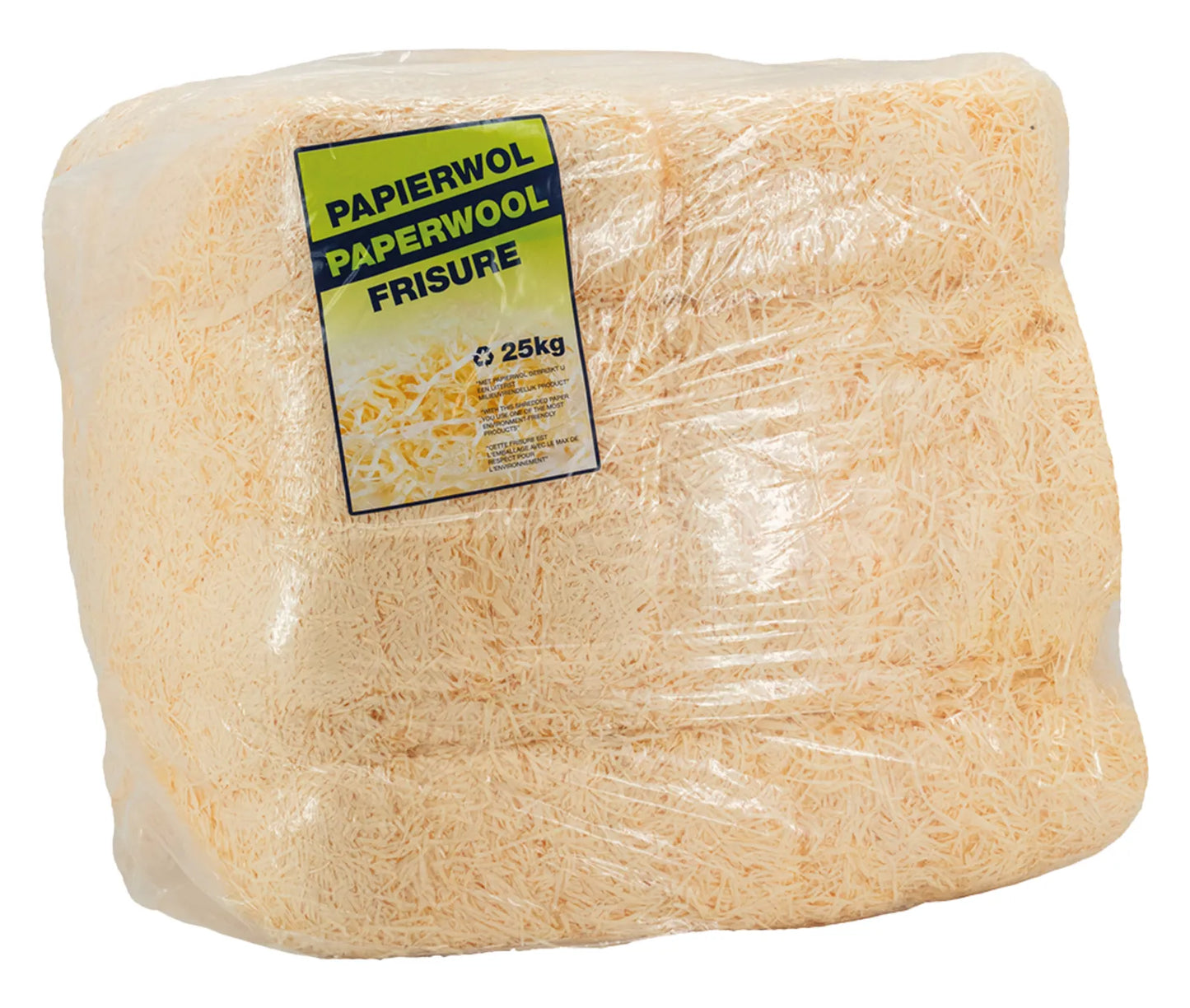 Cream-colored, sulfur-coated synthetic packing fiber (25kg bale)
