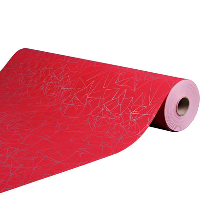 Diamy red/silver coated kraft gift wrap 0.70x100m