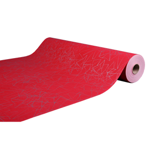 Diamy red/silver coated kraft gift wrap 0.50x200m