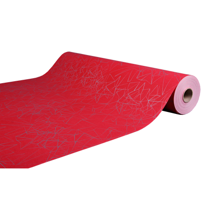 Diamy red/silver coated kraft gift wrap 0.50x200m