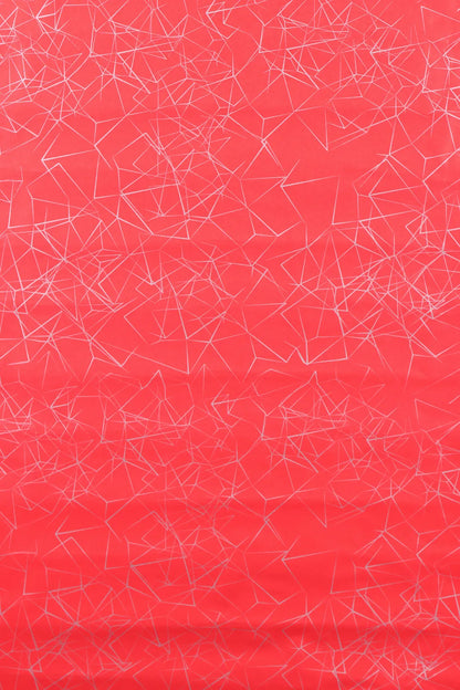 Diamy red/silver coated kraft gift wrap 0.50x200m