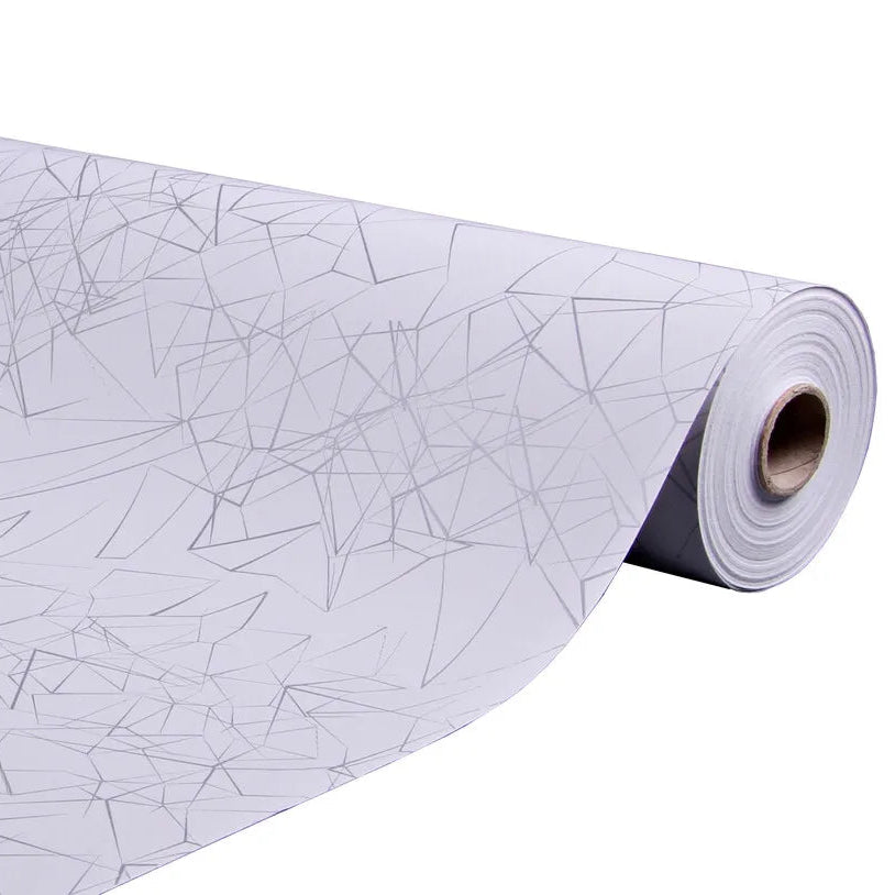 Diamy kraft coated grey/silver gift wrap 0.70x100m