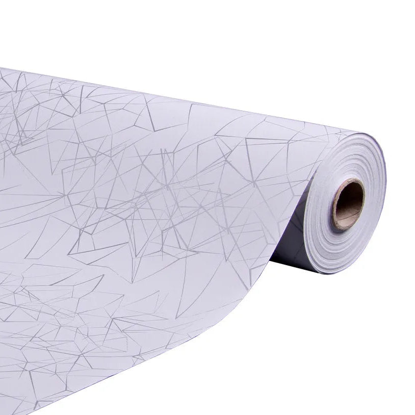 Diamy kraft coated grey/silver gift wrap 0.50x200m