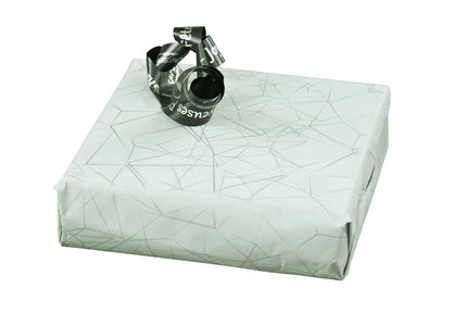 Diamy kraft coated grey/silver gift wrap 0.50x200m