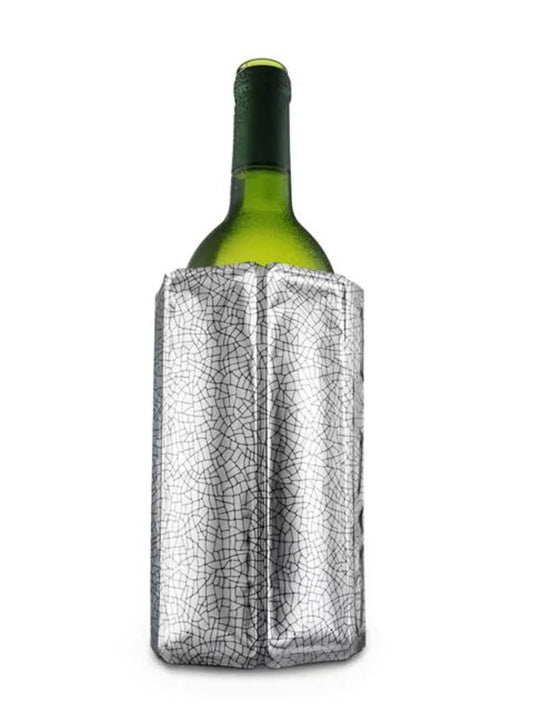 Vacuvin Active Cooler Cooling Sleeve Wine Silver