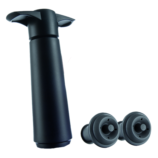 Vacuvin Black Wine Saver Gift Pack Vacuum Pump