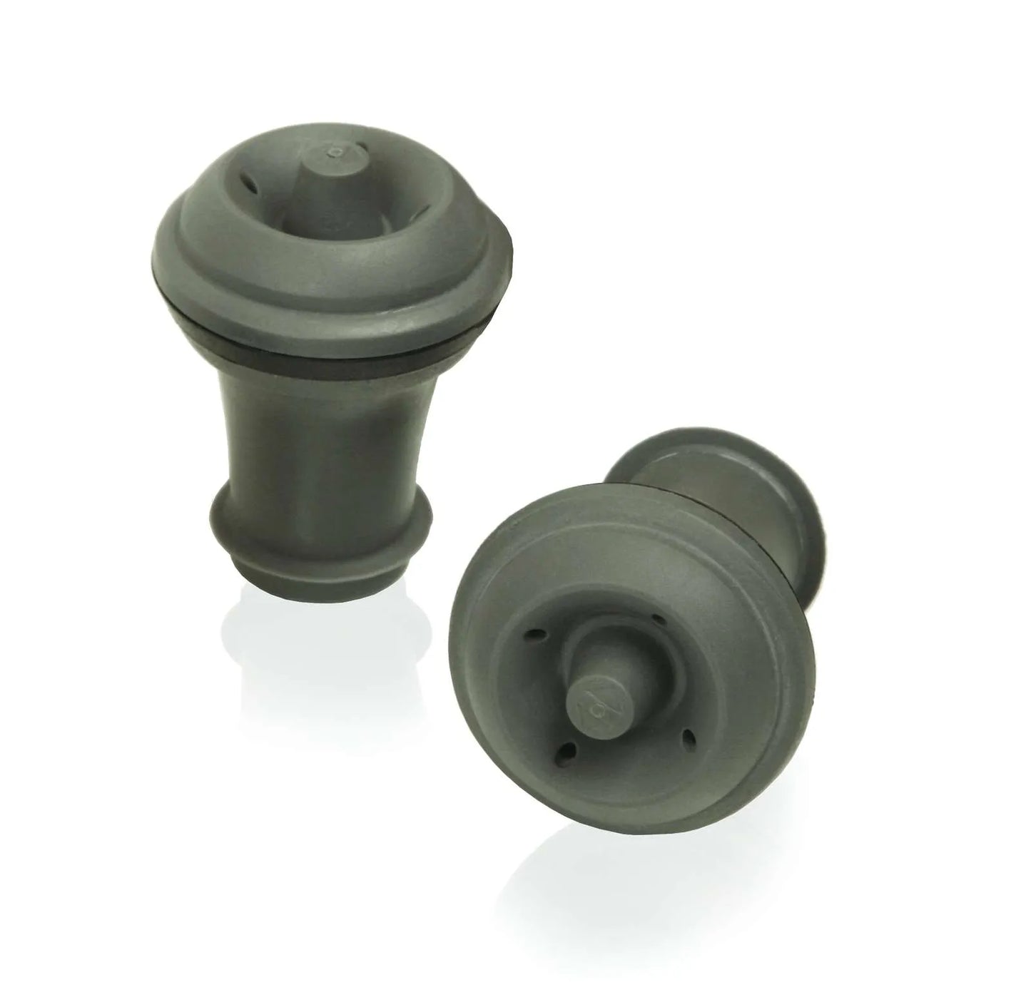 Bouchon pompe à vide Wine Saver Stopper gris Vacuvin (2 pièces)