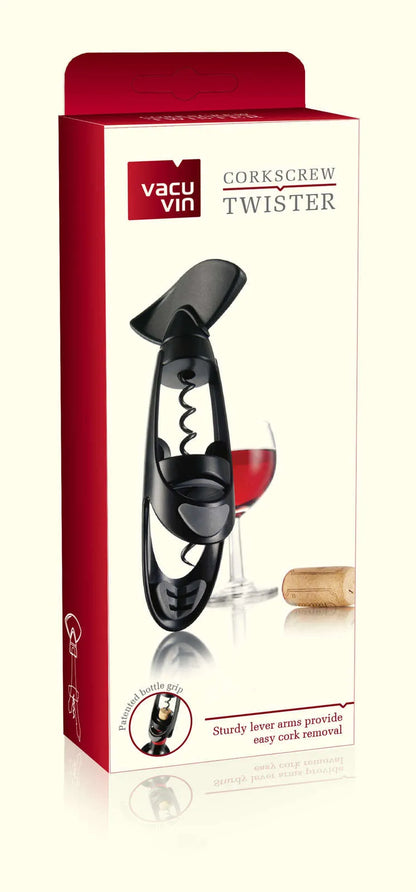 Vacuvin Twister Corkscrew Giftpack, Black