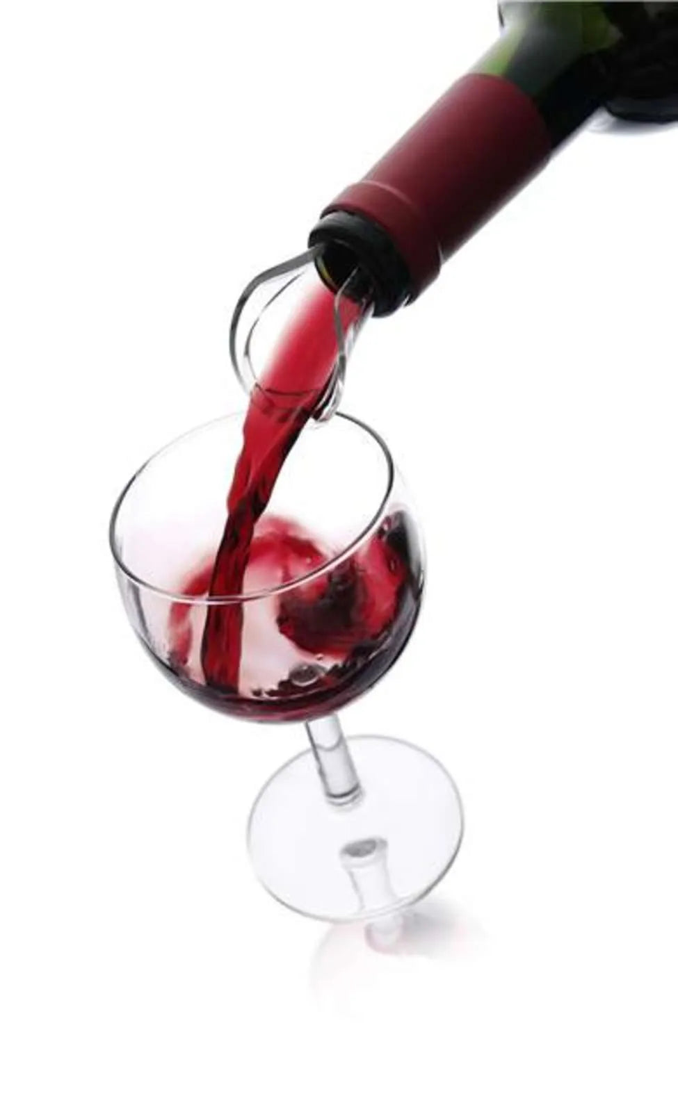 Bec verseur anti-goutte Wine Server Cristal noir Vacuvin (2 pièces)