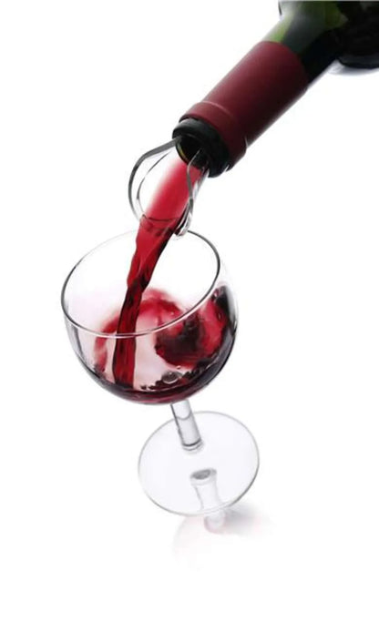 Bec verseur anti-goutte Wine Server Cristal noir Vacuvin (2 pièces)
