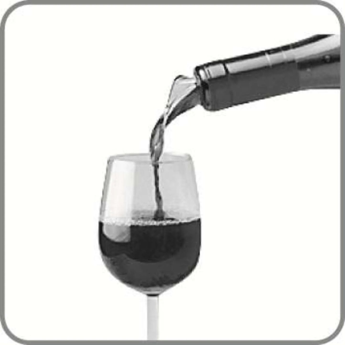 Bec verseur anti-goutte Wine Server Cristal noir Vacuvin (2 pièces)