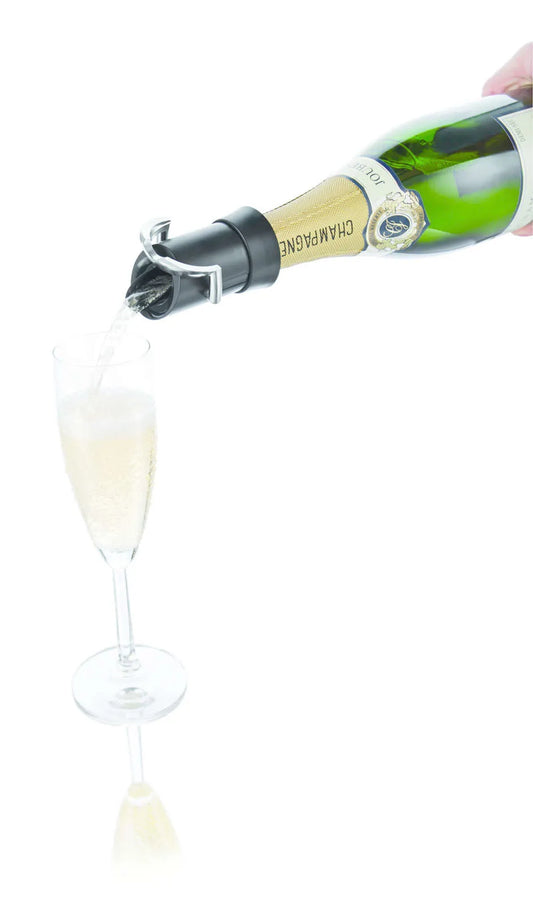 Vacuvin Black Champagne Saver Preservative Pourer Stopper