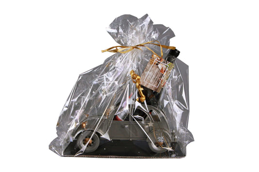 Support bouteille Félix métal gris/cuivre - 2CV