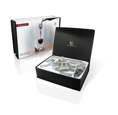 Florent aerator/decanter with VinBouquet service stand