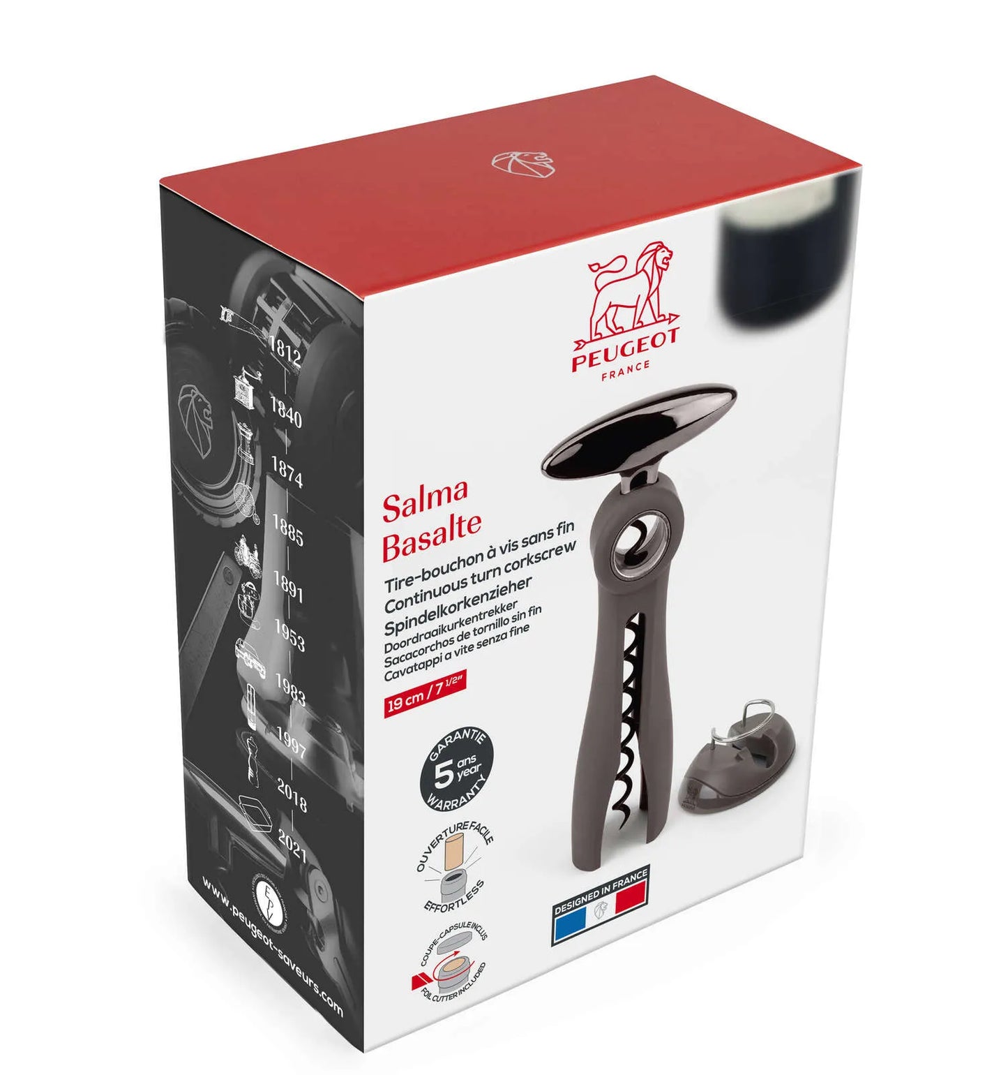 Peugeot Salma basalt screw corkscrew