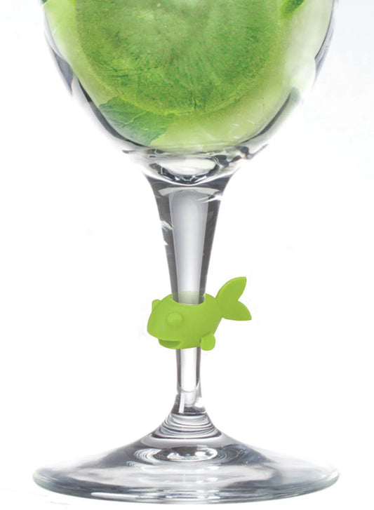 Fish VinBouquet glass markers (8 pieces)