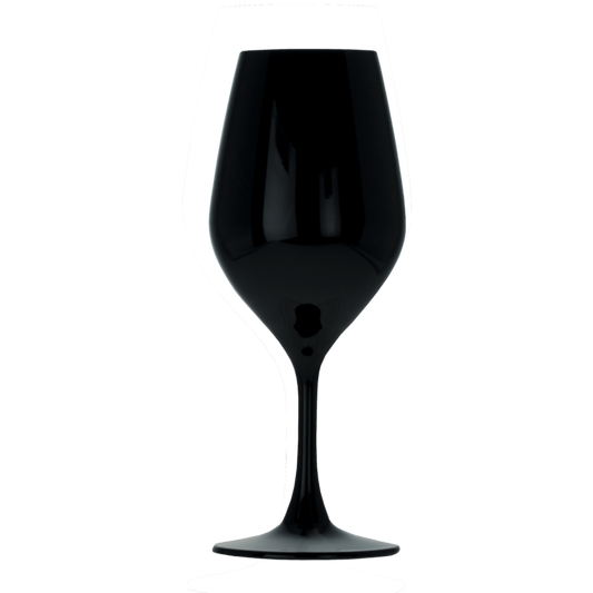 Favorit black stemmed tasting glass, 26cl