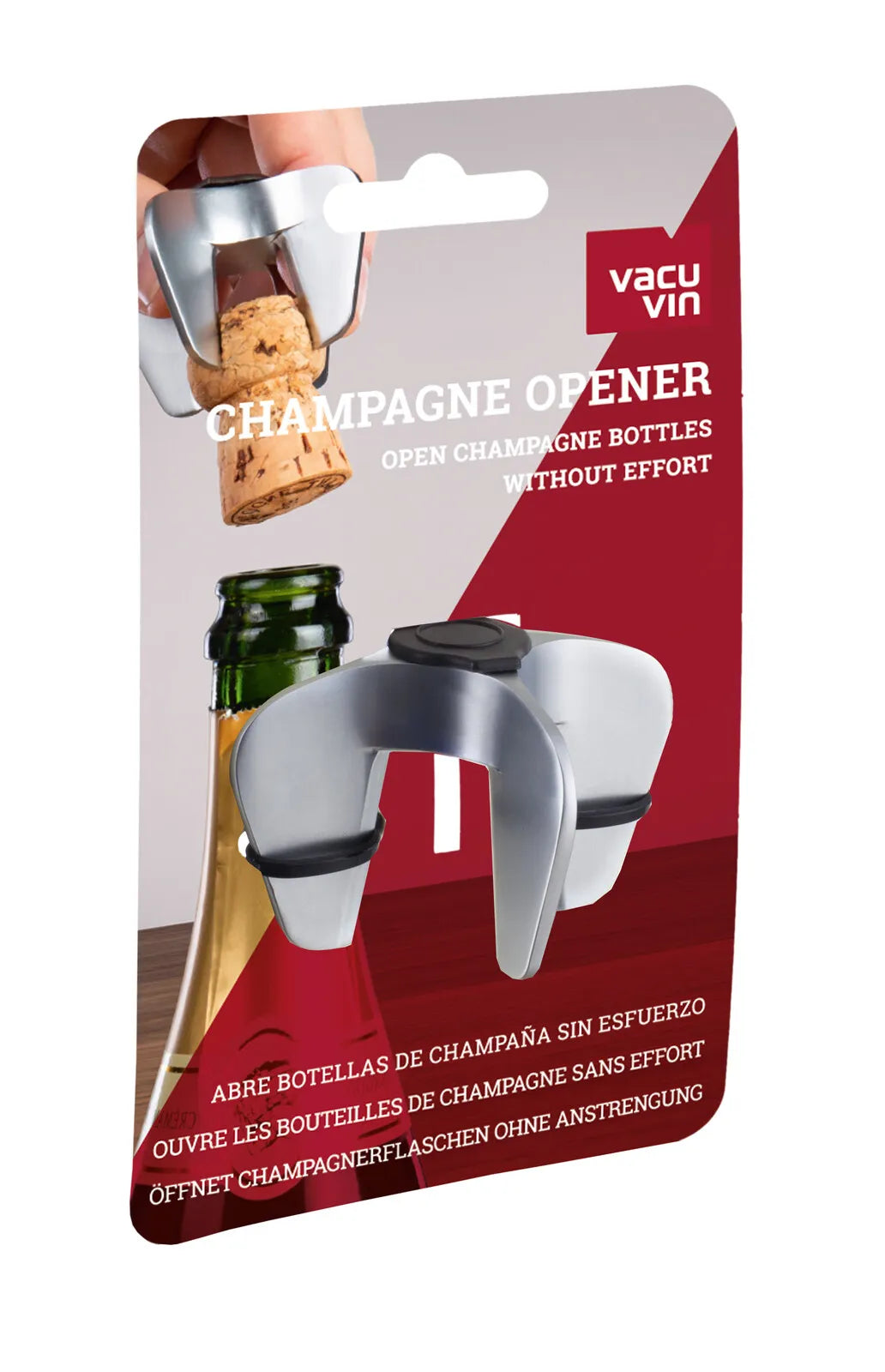 Griffe Champagne Opener métal Vacuvin