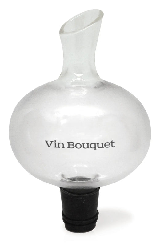 Marin glass aerator, decanter, and pourer for VinBouquet