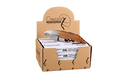 Premium Sommelier with wood-effect double support (Coutale)