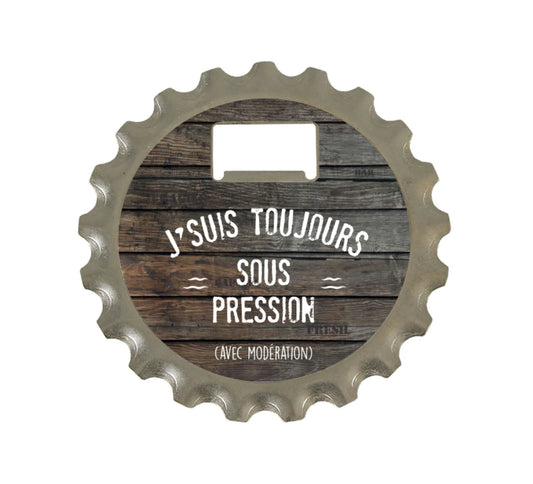 Décapsuleur 3 en 1 Marcus métal - Jsuis toujours sous pression