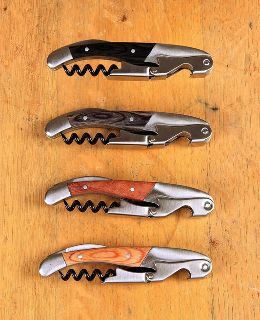 Sommelier Ermitage double support matching wooden handle