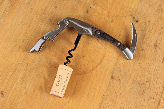 Sommelier Ermitage double support matching wooden handle