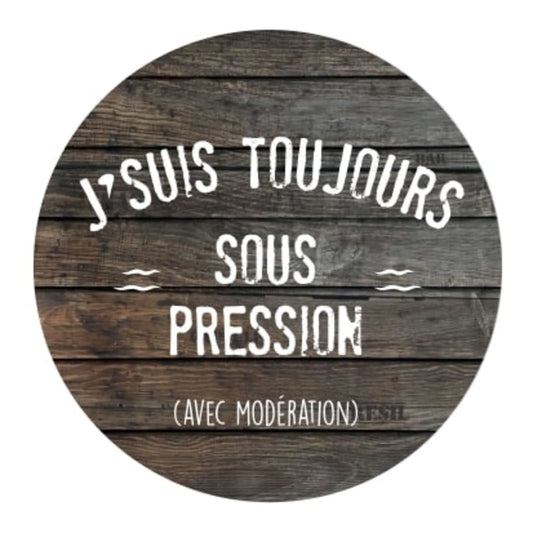 Porte-clé décapsuleur Ivo métal - Jsuis toujours sous pression
