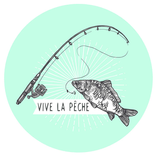 Bouchon Vinolok cristal - Pêche/Vive la pêche