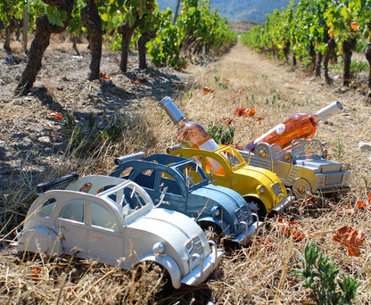 Support bouteille Félix métal bleu - 2CV