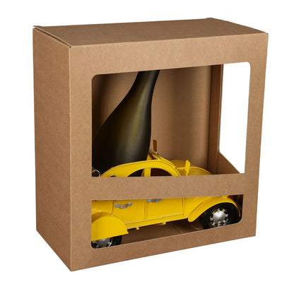 Support bouteille Félix métal jaune - 2CV