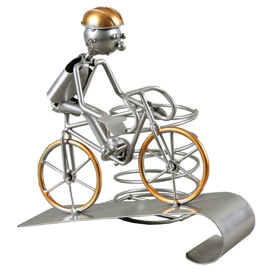 Felix bottle holder, grey/copper metal - Climber cyclist