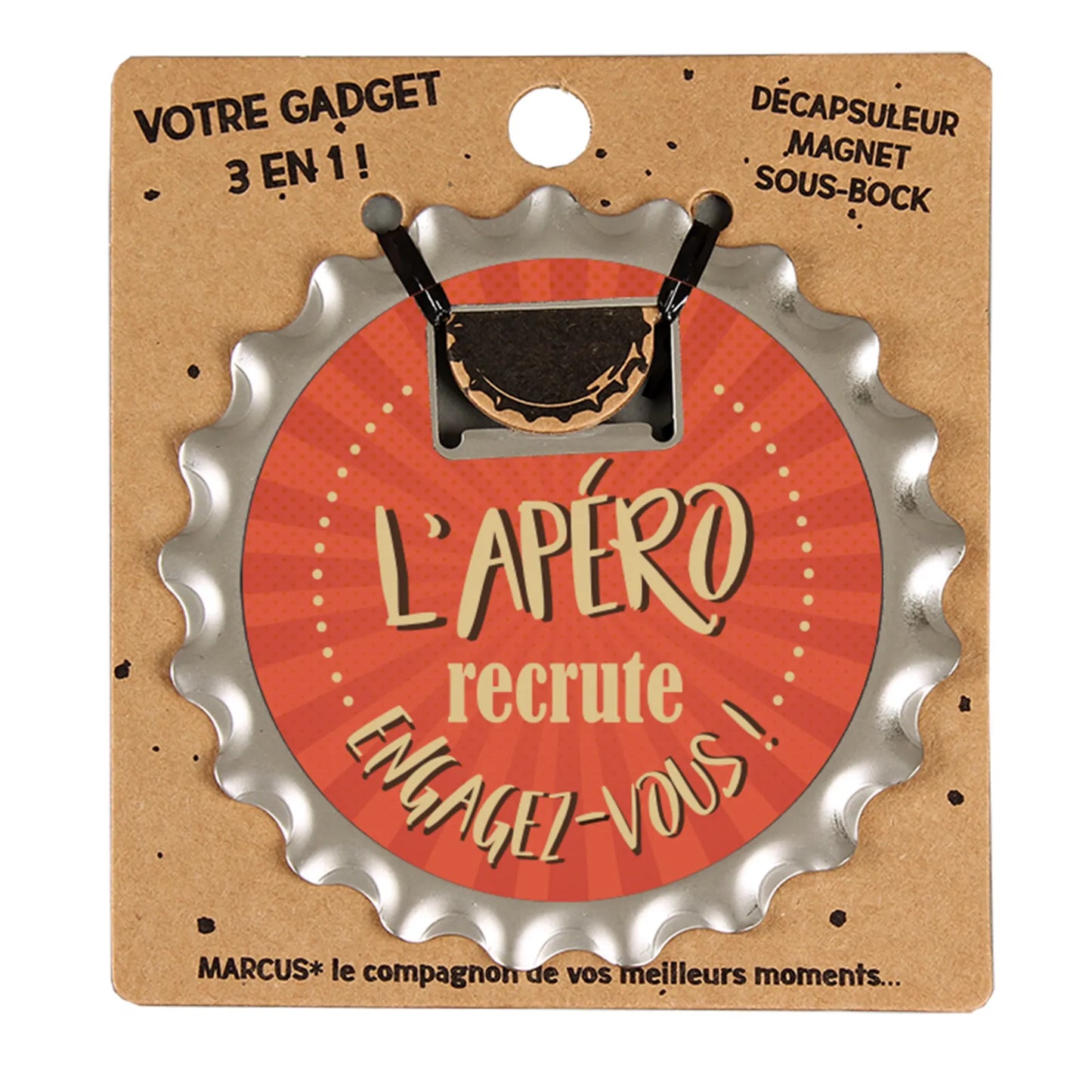 Décapsuleur 3 en 1 Marcus  - Lapéro recrute…