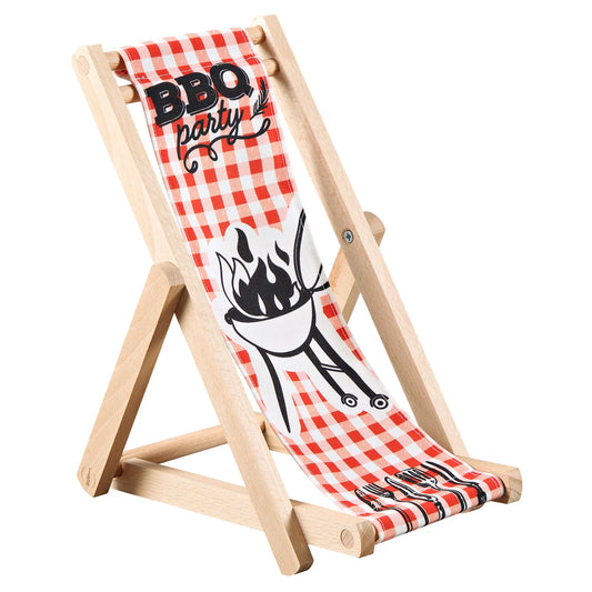 Support bouteille Valentina bois toile - BBQ party