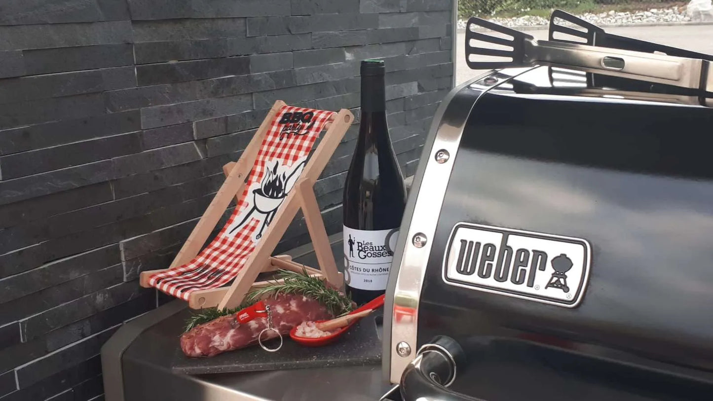 Valentina wooden bottle holder - BBQ party