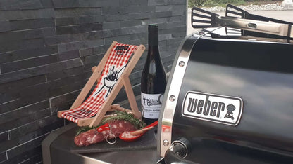 Valentina wooden bottle holder - BBQ party