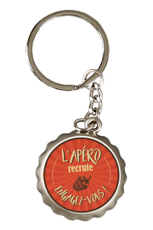 Ivo metal bottle opener keychain - Lapéro is hiring...