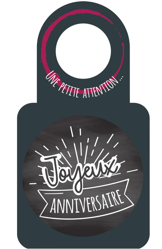 Message card/Victoria anti-drip disc bottle - Happy Birthday