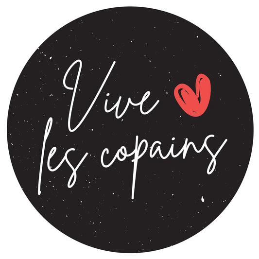 Bouchon Vinolok cristal noir - Vive les copains