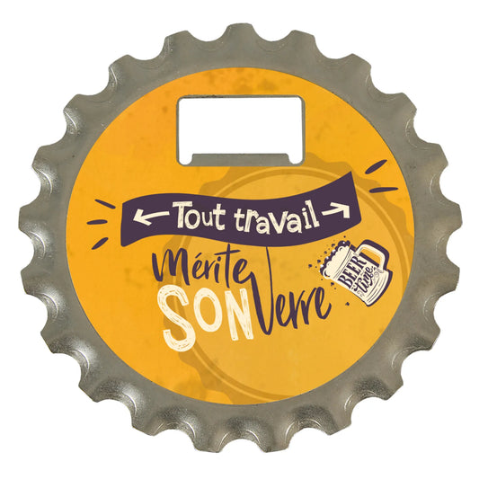 Décapsuleur 3 en 1 Marcus métal - Tout travail mérite son verre