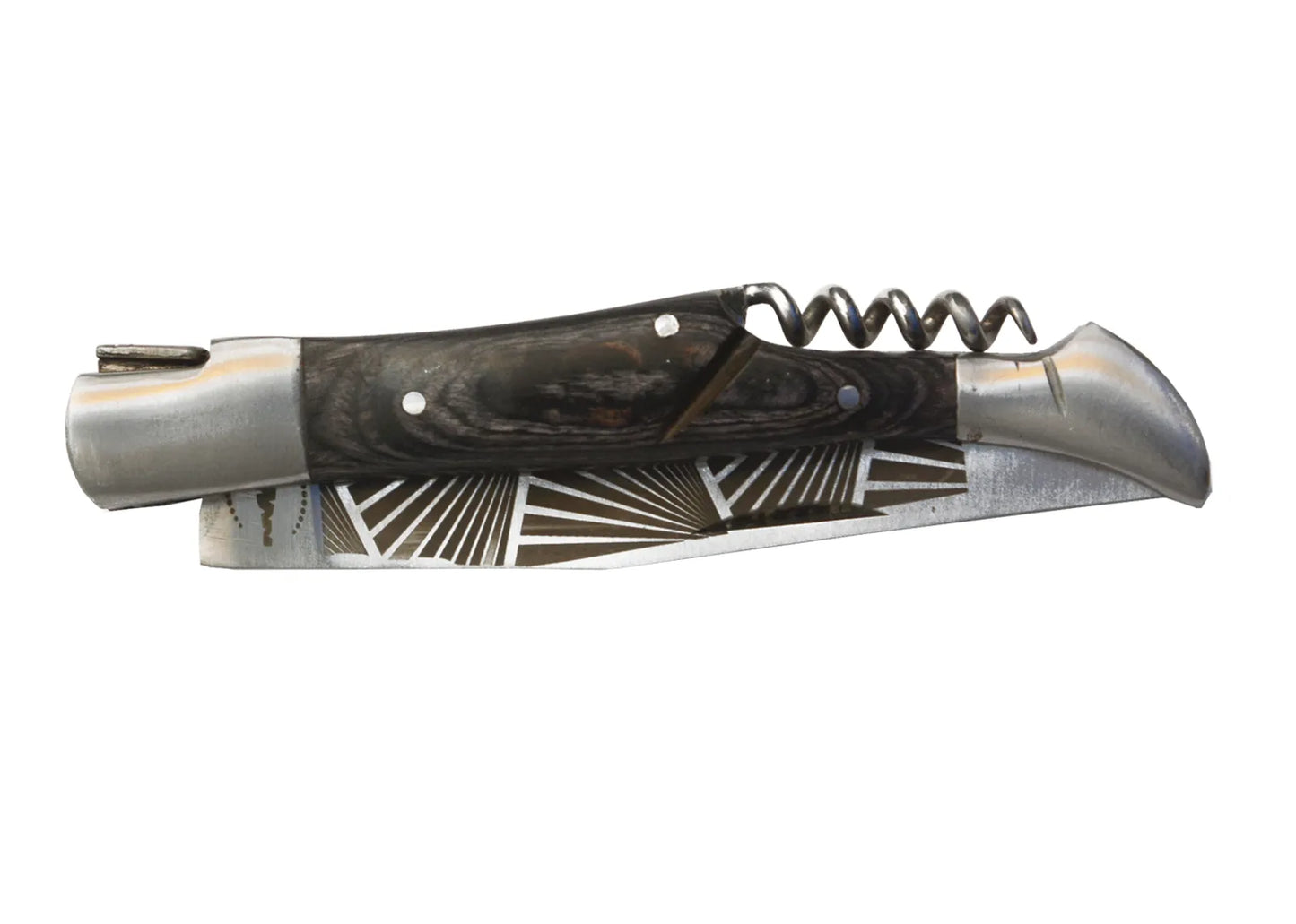 Vivarais corkscrew knife with matching wooden handle