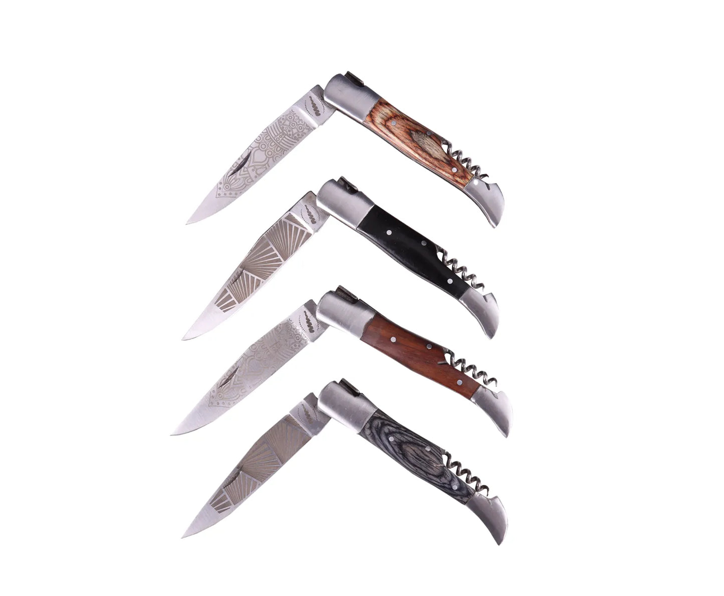 Vivarais corkscrew knife with matching wooden handle