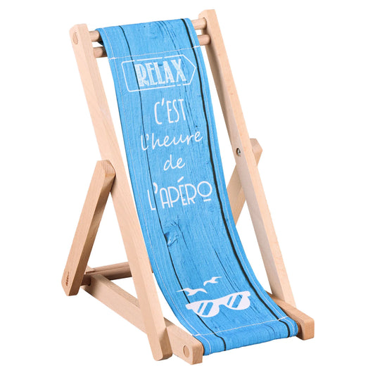 Valentina wooden and canvas bottle holder - It's Aperitif Time