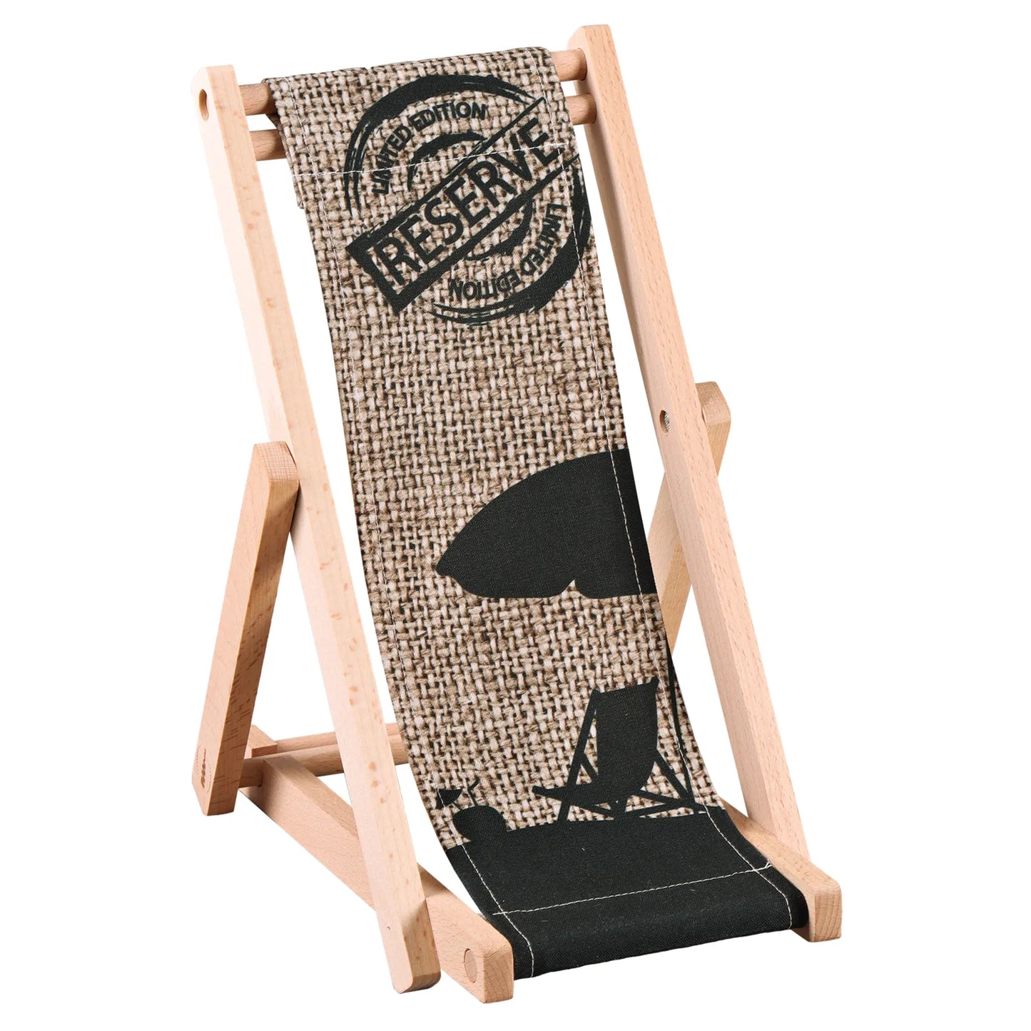 Valentina wooden and canvas bottle holder - Reserve