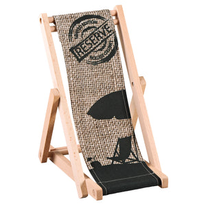 Valentina wooden and canvas bottle holder - Reserve