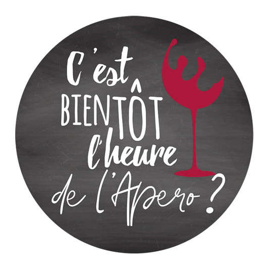 Bouchon Vinolok cristal - Cest bientôt lheure de lapéro