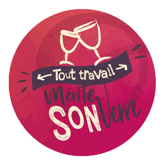 Bouchon Vinolok cristal - Tout travail mérite son verre