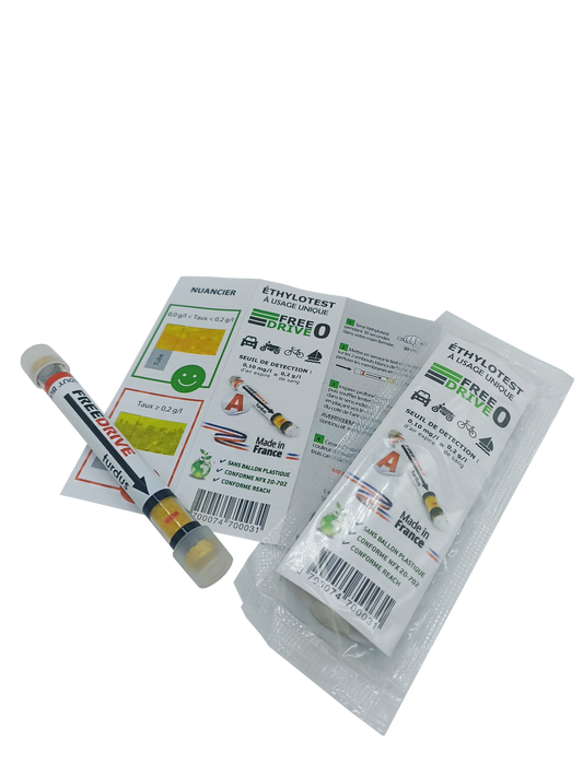Justus single-use breathalyzer without balloon 0.2g/l (Probationary licenses)