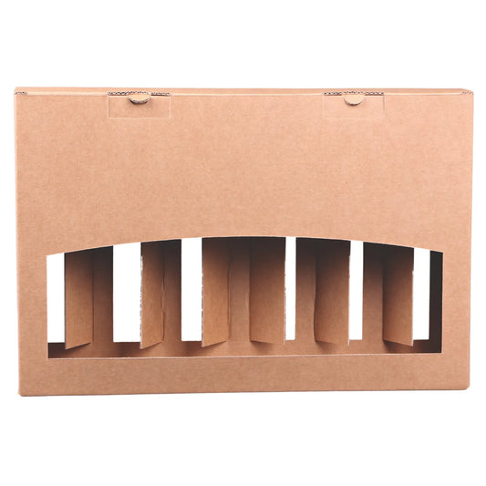 Atlanta brown kraft cardboard case for 6 x 33cl (long neck) beers