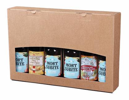 Valisette Atlanta carton kraft brun 6 bières 33cl (type long neck)
